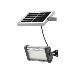 solar security light with independent solar panel and wall mounting bracket
