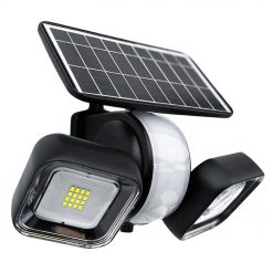 solar security light with 360 degree swivel function to protect your entire garden